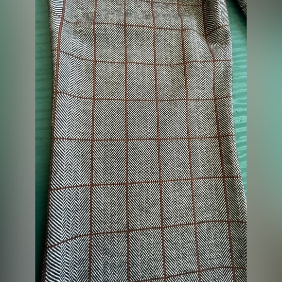 Wild Fable Crop Flare Pant Gray Size Small NWOT Window Pane Plaid Herringbone - Picture 4 of 9